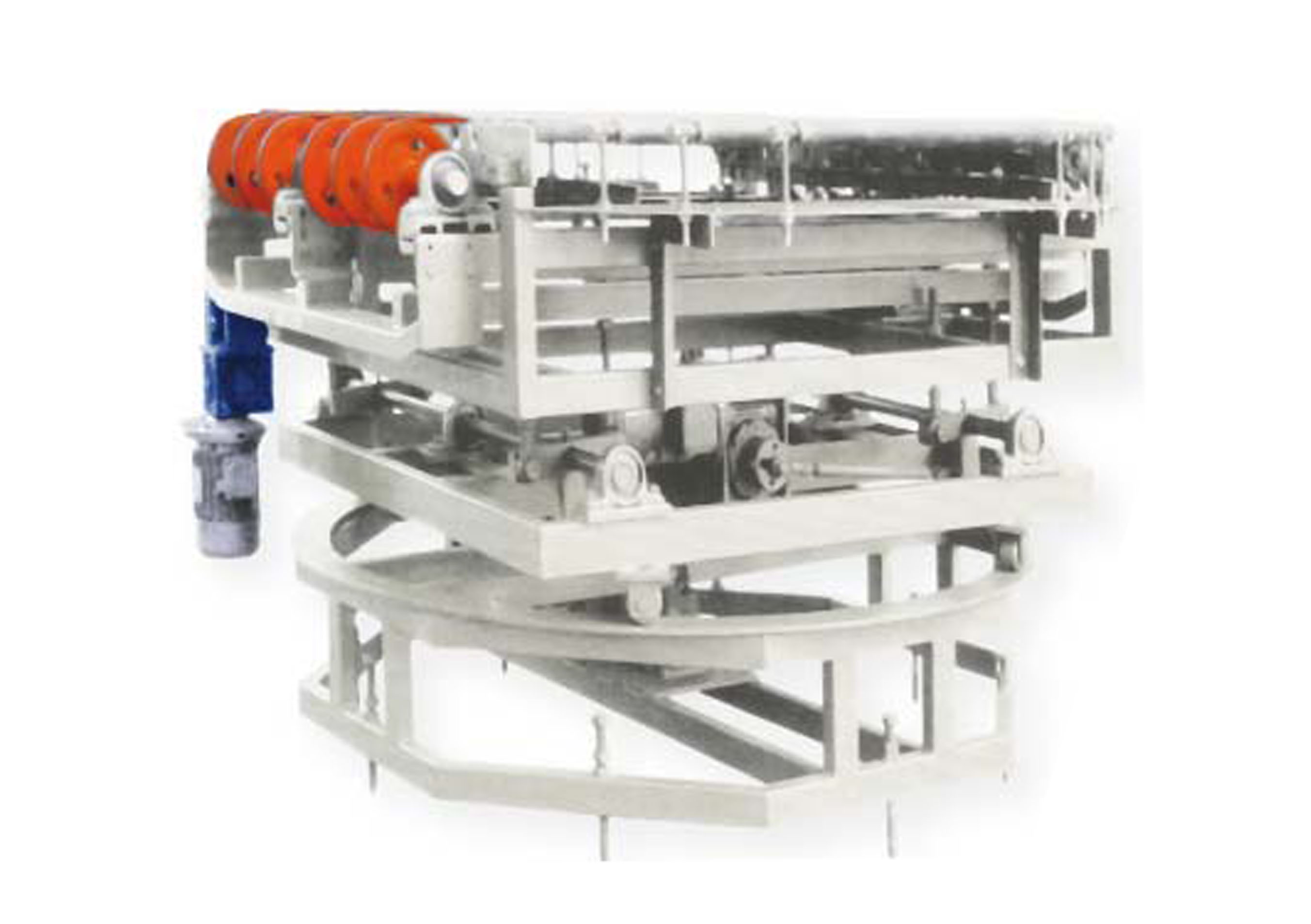 0225.90度帶升降轉彎輥臺90Curve machine